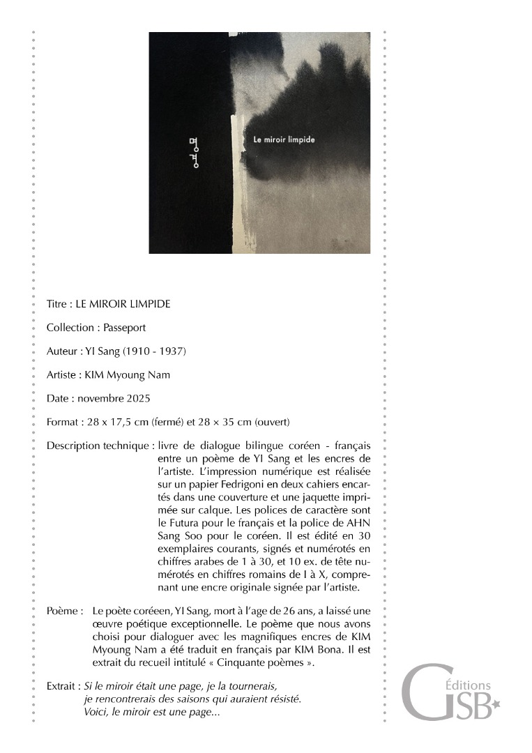 FICHE Le Miroir Limpide